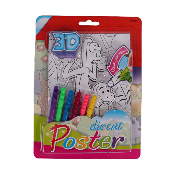 Coloring Set Die Cut Poster
