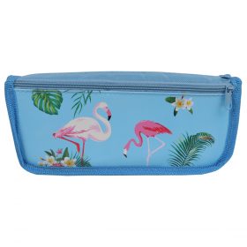 Flamingo Pencil Case - Blue