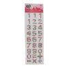 Crystal Number Stickers