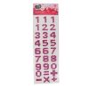 Crystal Number Stickers