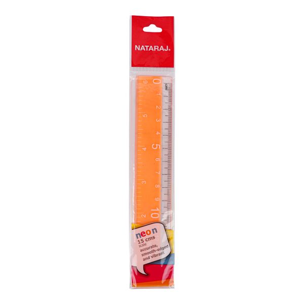 Nataraj Ruler 15CM - Orange