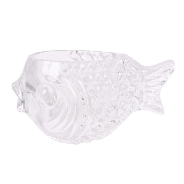 Fish Shape Glass Vase 9 X 13CM