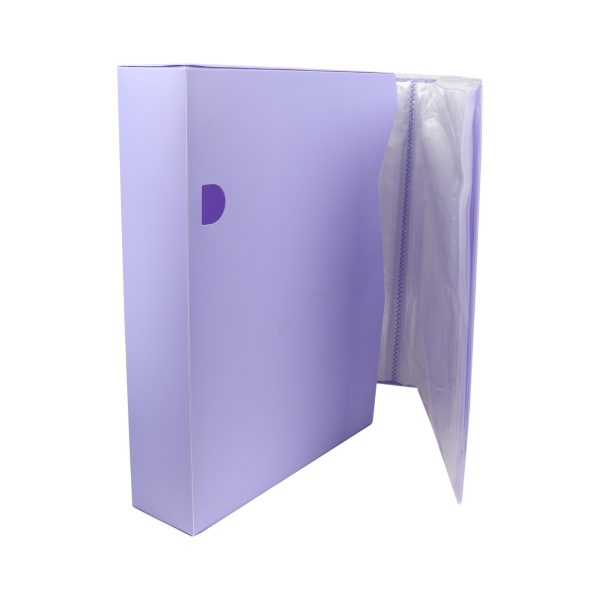Clear File Book - Purple 100 Pockets - Image 2