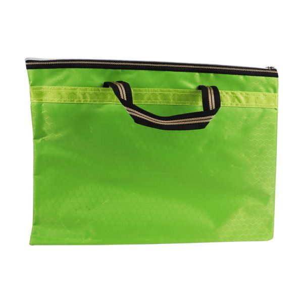Green File Bag With Handle - Image 2