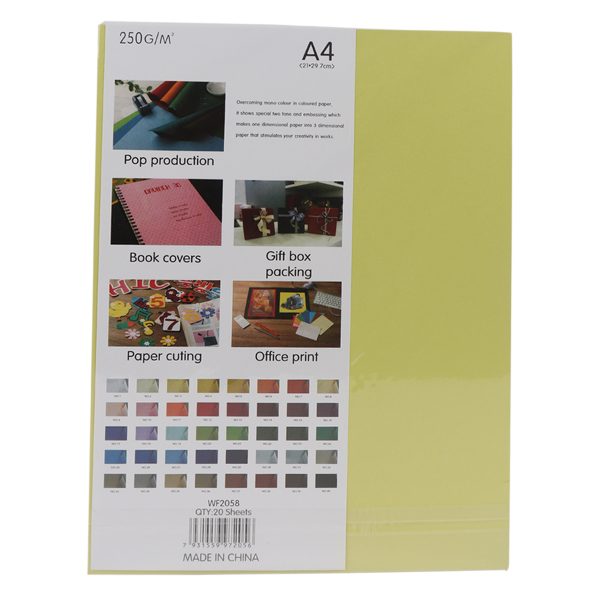 Craft Paper - Green A4 20 Sheets - Image 2