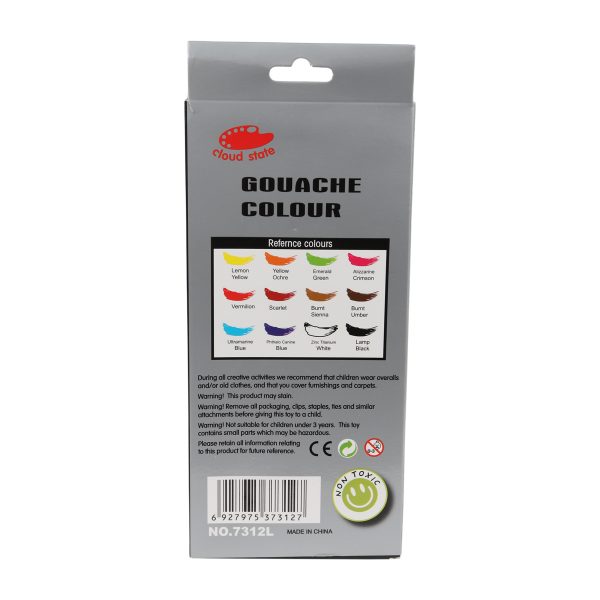 Gouache Colour 12 X 12ML - Image 2