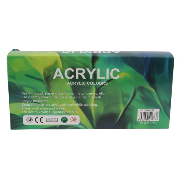 Acrylic Colours 6 X 20ML - Image 2