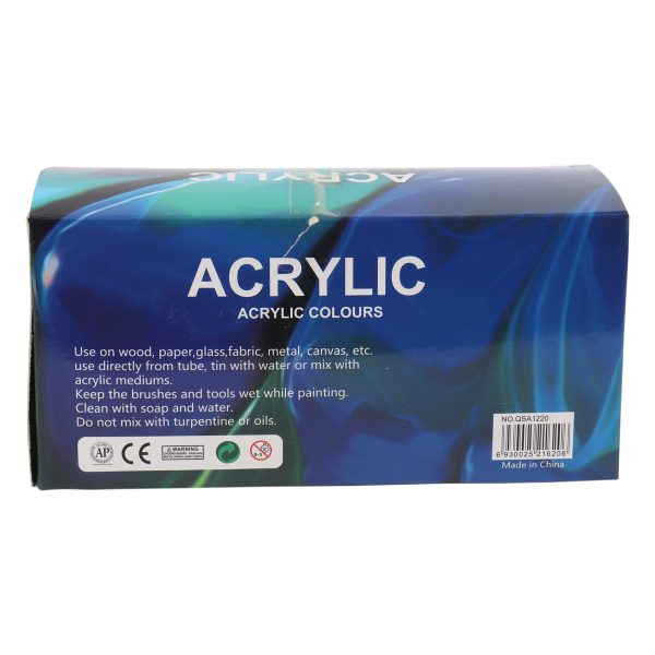 Acrylic Colours 12PCS X 20ML - Image 2