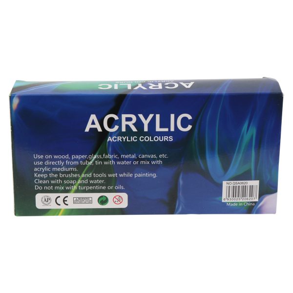 Acrylic Colours 6 X 20ML - Image 2