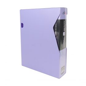 Clear File Book - Purple 100 Pockets