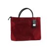 Maroon File Bag With Handle