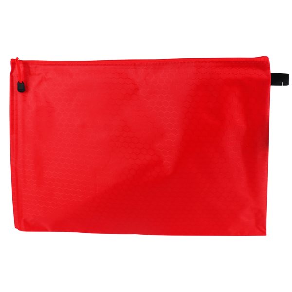 A3 Zip File Bag - Red
