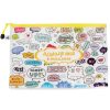 Clear Textured English File Bag - A3