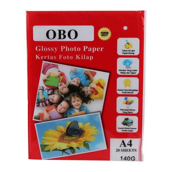 A4 Glossy Photo Paper - 20 Sheets