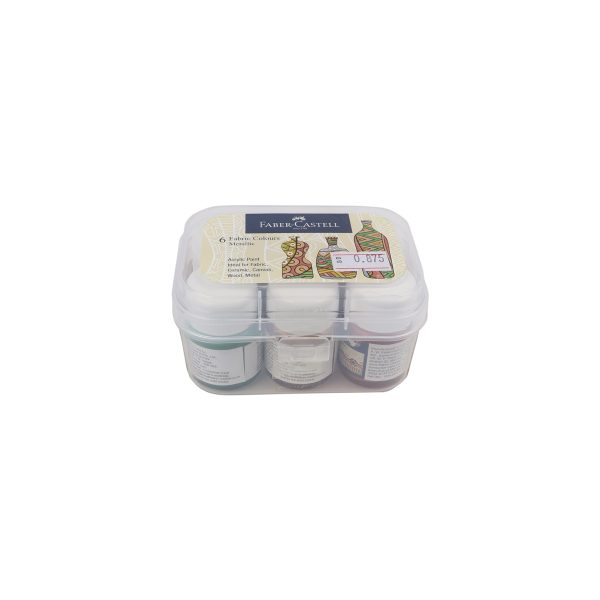 Faber-Castell Fabric Pearl Colours 6 X 10ML