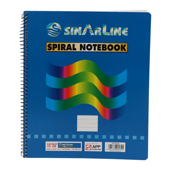 Spiral Notebook - 10" X 8" 70 Sheets