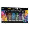 Metallic Acrylic Paint 6 X 75ML