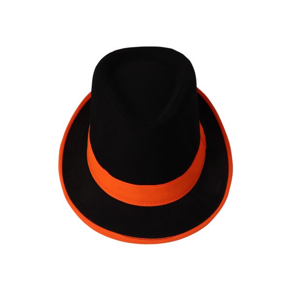 Black and Orange Hat