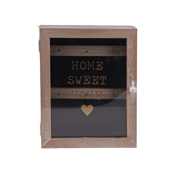 Black Wooden Key Box
