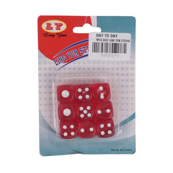 Red Dice 9PCS