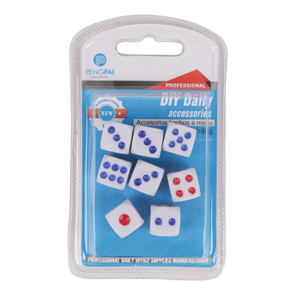 White Dice 8PCS