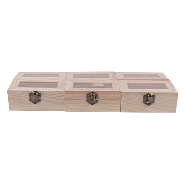 Mini Wooden Boxes - 6PCS