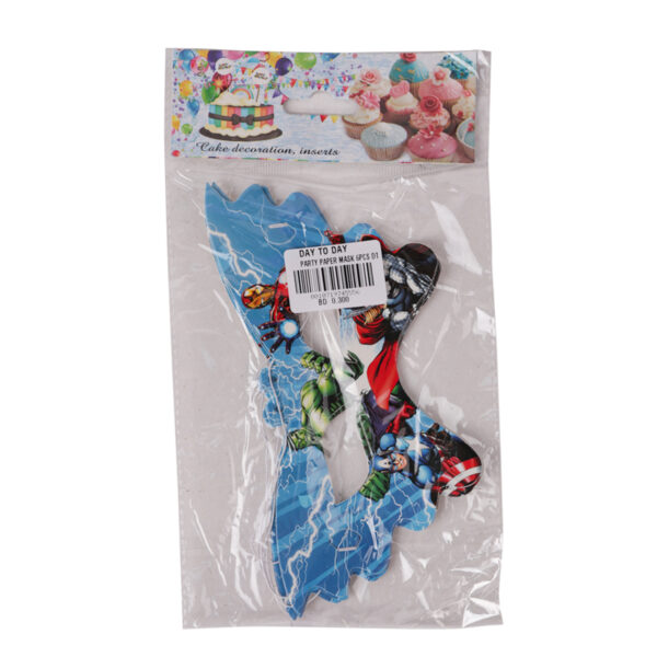Avenegers Party Paper Mask 6PCS