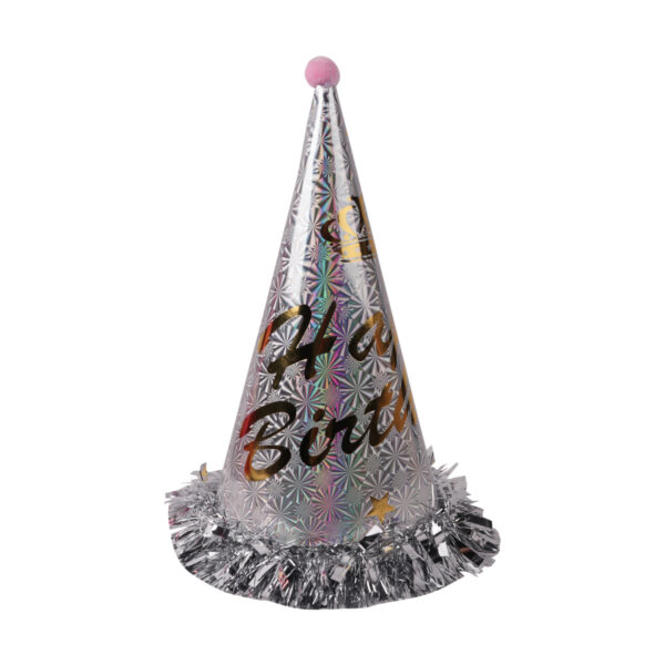 Silver Party Cap 24CM