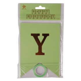 Green Happy Birthday Banner