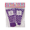 Purple Popcorn Cups 15CM - 10PCS
