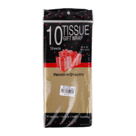 Gold Gift Wrap - 10 Sheets
