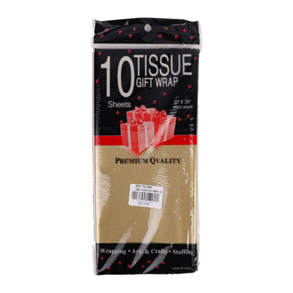 Gold Gift Wrap - 10 Sheets