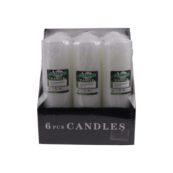 Jasmine Candles 6 X 22CM 6PCS
