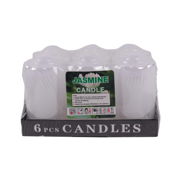 Jasmine Candles 4.5 X 7CM 6PCS