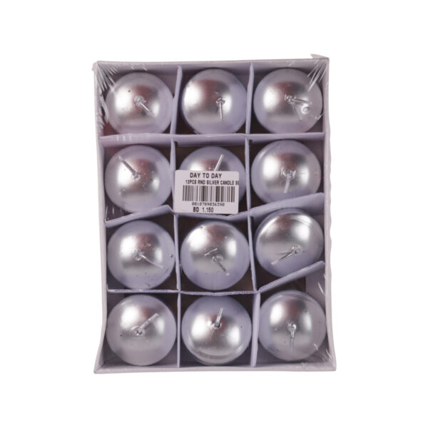 Silver Floating Candles 12PCS