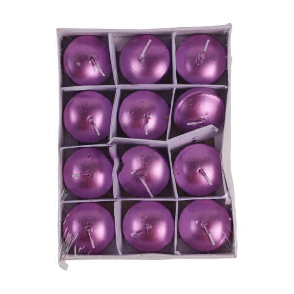 Purple Floating Candles 12PCS