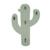 Green Cactus Wooden Key Holder - 5 Hooks