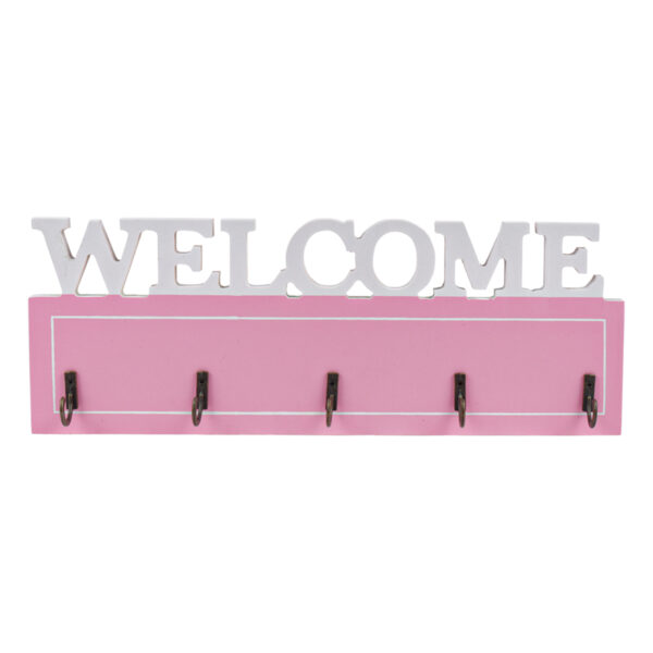 Welcome Wooden Key Holder