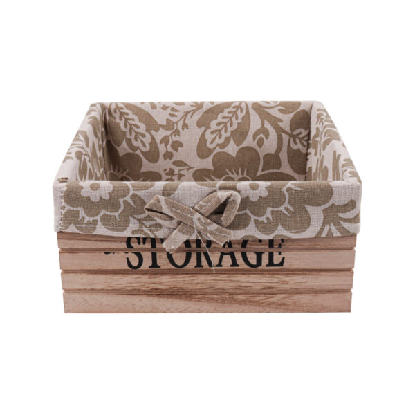 Wooden Storage Basket - Small