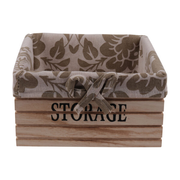 Wooden Storage Basket - Medium