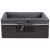 Grey Wooden Basket - Big