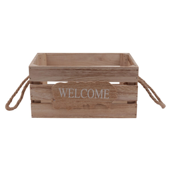 Wooden Basket With Thread Hanger