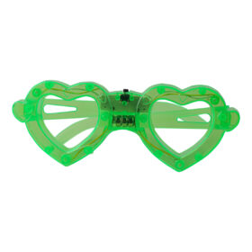 Party Glasses With Light - Green