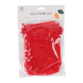 Red Transparent Bags - Medium