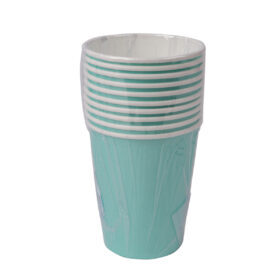 Light Blue Party Paper Cups - 10PCS