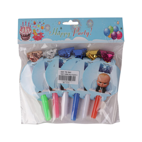 Boss Baby Party Plastic Horn - 6PCS