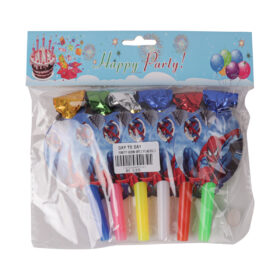 Spiderman Party Plastic Horn - 6PCS