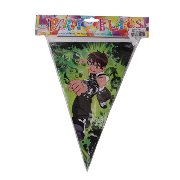 Ben 10 Party Flags - 10PCS