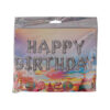 Silver Happy Birthday Balloon