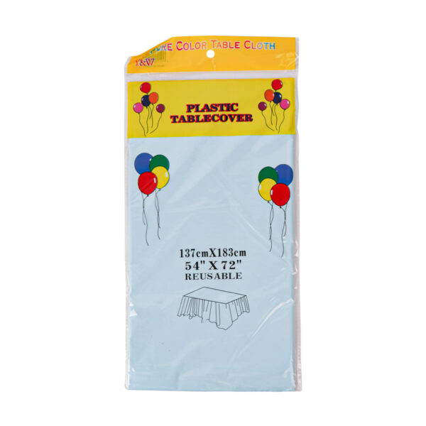 Blue Plastic Table Cover